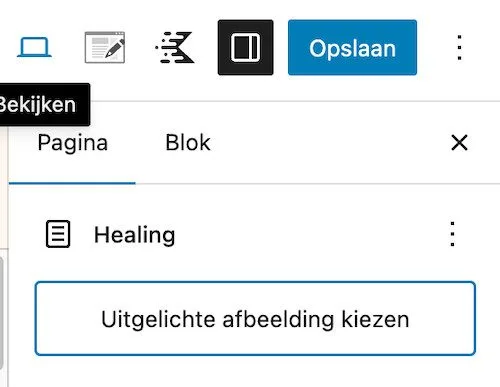 Uitgelichte afbeelding kiezen
