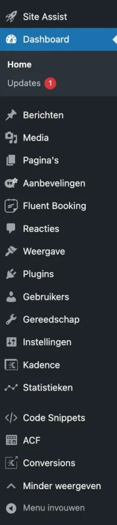 Menu-uitgebreid